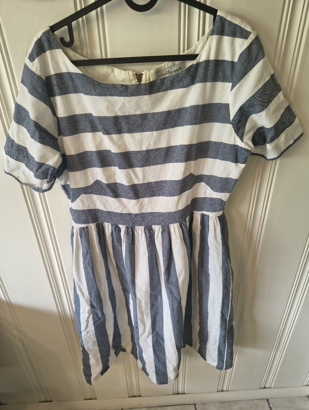 Shabby Apple Striped Fit and Flare Dress